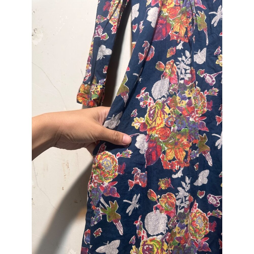 Trovata Birds of Paradise Lucca Shift Tunic Dress Women Medium Floral Boho Beach - Picture 14 of 16